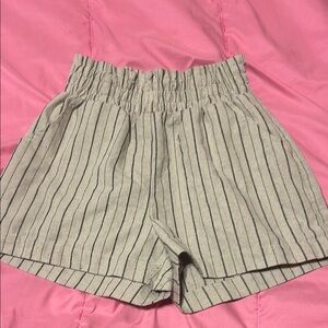 Striped Tan Women's Shorts